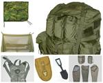 Sleep System, Tool, Parachute, Field Pack, Rucksack, Insect Bar, Flashlight, Water Pump, Bath Unit, Dock Lift, Hydration, Poncho Liner, Holster
