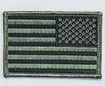 Reversed Subdued U.S. Flag Patch