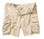 Khaki Vintage Paratrooper Cargo Shorts.
