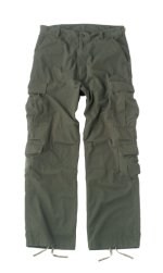 Vintage Paratrooper Fatigue Pants - Solid - Olive Drab