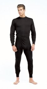 Thermal polyester Bottoms - Black