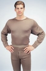 Thermal ECWCS Poly Crew Neck Top - Brown