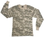 Long Sleeve Digital Camo T-Shirts - ACU Digital