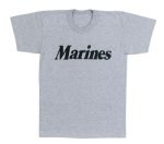 Kids Marines Gray Physical Training T-Shirt