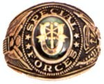 Engraved Special Forces Military Ring