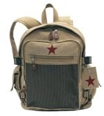 Backpack - Vintage Deluxe - Khaki w/Star