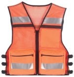 Orange Public Safety Mesh Vest