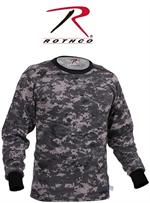 Long Sleeve Digital Camo T-Shirts - Subdued Urban Digital