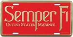 Semper Fi - U.S. Marine Corps License Plate