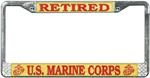 U.S. Marine Corps Retired License Plate Frame