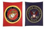 Military Insignia Fleece Blankets