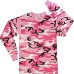 Long Sleeve Camo T-Shirt - Pink