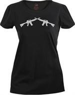 Women'S "Crossed Rifles" Longer T-Shirt